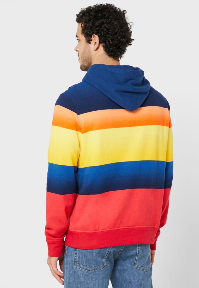 Çok Renkli Erkek Ralph Lauren Renk Bloklu Kapüşonlu Üst Çok Renkli Erkek Ralph Lauren Renk Bloklu Kapüşonlu Üst