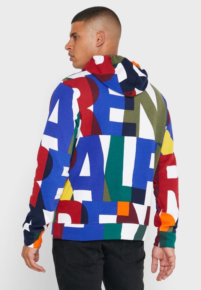 Çok Renkli Erkek Ralph Lauren Renk Bloklu Kapüşonlu Üst Çok Renkli Erkek Ralph Lauren Renk Bloklu Kapüşonlu Üst