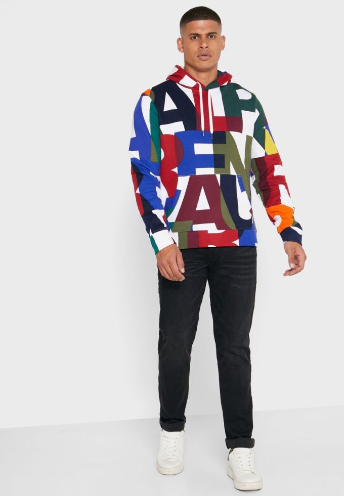 Çok Renkli Erkek Ralph Lauren Renk Bloklu Kapüşonlu Üst Çok Renkli Erkek Ralph Lauren Renk Bloklu Kapüşonlu Üst