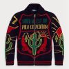 Çok Renkli Erkek Ralph Lauren Yün Grafikli Tam Fermuarlı Kazak Çok Renkli Erkek Ralph Lauren Yün Grafikli Tam Fermuarlı Kazak
