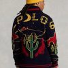 Çok Renkli Erkek Ralph Lauren Yün Grafikli Tam Fermuarlı Kazak Çok Renkli Erkek Ralph Lauren Yün Grafikli Tam Fermuarlı Kazak