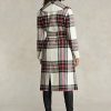 Çok Renkli Kadın Ralph Lauren Ekose Yün Karışımlı Balıksırtı Sarma Montlar