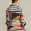 Çok Renkli Kadın Ralph Lauren Geo-Motif Şal Keten Karışımlı Kazaklar Çok Renkli Kadın Ralph Lauren Geo-Motif Şal Keten Karışımlı Kazaklar