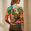 Çok Renkli Kadın Ralph Lauren Grafik Kaşmir Yuvarlak Yaka Kazaklar Çok Renkli Kadın Ralph Lauren Grafik Kaşmir Yuvarlak Yaka Kazaklar