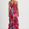 Çok Renkli Kadın Ralph Lauren Çiçekli Georgette Katmanlı Elbise Çok Renkli Kadın Ralph Lauren Çiçekli Georgette Katmanlı Elbise
