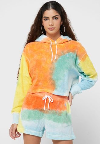 Çok Renkli Kadın Ralph Lauren Örme Kapüşonlu Sweatshirt