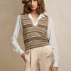 Çok Renkli Kadın Ralph Lauren Süslemeli Fair Isle Kazakları Çok Renkli Kadın Ralph Lauren Süslemeli Fair Isle Kazakları