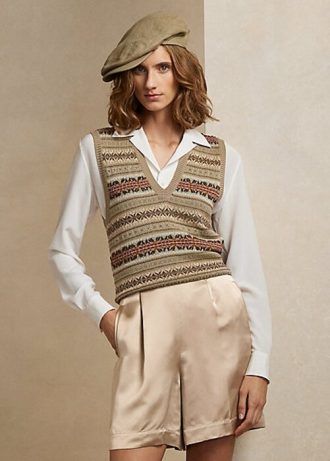 Çok Renkli Kadın Ralph Lauren Süslemeli Fair Isle Kazakları Çok Renkli Kadın Ralph Lauren Süslemeli Fair Isle Kazakları