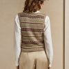 Çok Renkli Kadın Ralph Lauren Süslemeli Fair Isle Kazakları Çok Renkli Kadın Ralph Lauren Süslemeli Fair Isle Kazakları