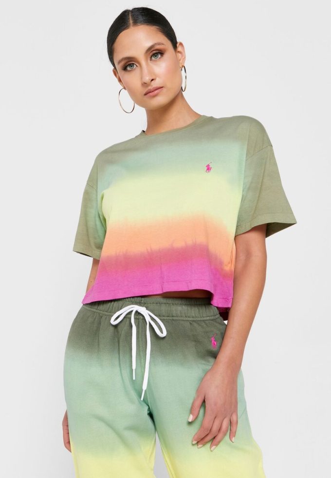 Çok Renkli Kadın Ralph Lauren Yuvarlak Yaka Grafik Tişörtler Çok Renkli Kadın Ralph Lauren Yuvarlak Yaka Grafik Tişörtler