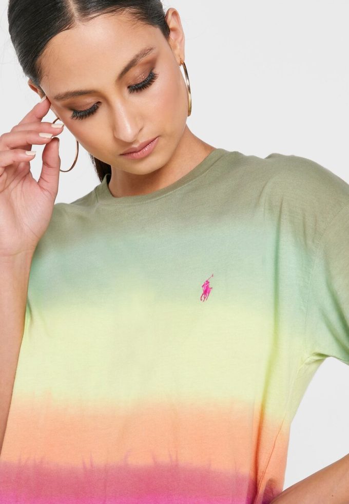 Çok Renkli Kadın Ralph Lauren Yuvarlak Yaka Grafik Tişörtler Çok Renkli Kadın Ralph Lauren Yuvarlak Yaka Grafik Tişörtler