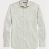 Olive Erkek Ralph Lauren Gingham Resmi Gömlekler