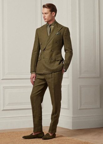 Olive Erkek Ralph Lauren Gregory Keten Takım Pantolonu