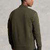 Olive Erkek Ralph Lauren Çift Örgü Bomber Ceketler Olive Erkek Ralph Lauren Çift Örgü Bomber Ceketler