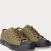 Olive Erkek Ralph Lauren Kanvas Spor Ayakkabı Olive Erkek Ralph Lauren Kanvas Spor Ayakkabı