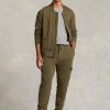 Olive Erkek Ralph Lauren Kapitone Lüks Jersey Ceketler Olive Erkek Ralph Lauren Kapitone Lüks Jersey Ceketler