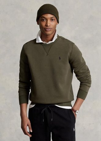 Olive Erkek Ralph Lauren Marled Çift Örgü Sweatshirt Olive Erkek Ralph Lauren Marled Çift Örgü Sweatshirt