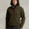 Olive Erkek Ralph Lauren Polo Ayı Fırçalanmış Polar Kazak Sweatshirt Olive Erkek Ralph Lauren Polo Ayı Fırçalanmış Polar Kazak Sweatshirt