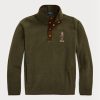 Olive Erkek Ralph Lauren Polo Ayı Fırçalanmış Polar Kazak Sweatshirt Olive Erkek Ralph Lauren Polo Ayı Fırçalanmış Polar Kazak Sweatshirt