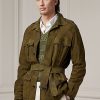 Olive Erkek Ralph Lauren Süet Kemerli Ceketler Olive Erkek Ralph Lauren Süet Kemerli Ceketler