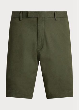 Olive Erkek Ralph Lauren Streç Slim Fit Chino Şort
