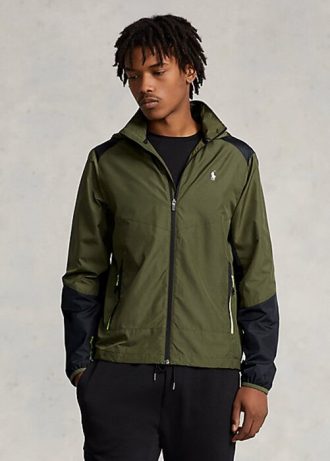 Olive Erkek Ralph Lauren Su Geçirmez Ripstop Ceketler