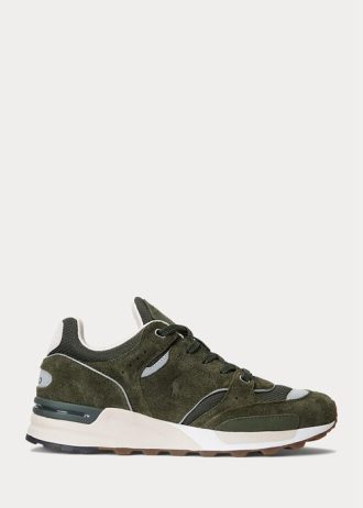 Olive Erkek Ralph Lauren Trackster 200 Spor Ayakkabı
