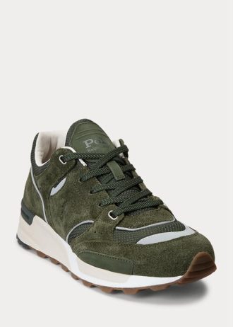 Olive Erkek Ralph Lauren Trackster 200 Spor Ayakkabı