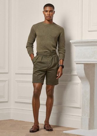 Olive Erkek Ralph Lauren Özel Esnek Chino Şort