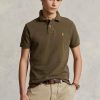 Olive Erkek Ralph Lauren Özel Slim Fit File Polo Tişörtleri Olive Erkek Ralph Lauren Özel Slim Fit File Polo Tişörtleri