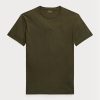 Olive Erkek Ralph Lauren Özel Slim Fit Yuvarlak Yaka Tişörtler Olive Erkek Ralph Lauren Özel Slim Fit Yuvarlak Yaka Tişörtler