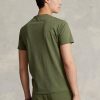 Olive Erkek Ralph Lauren Özel Slim Fit Yuvarlak Yaka Tişörtler Olive Erkek Ralph Lauren Özel Slim Fit Yuvarlak Yaka Tişörtler