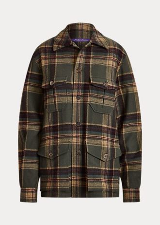 Olive Kadın Ralph Lauren Andrya Ekose Ceketler