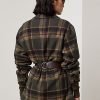 Olive Kadın Ralph Lauren Andrya Ekose Ceketler