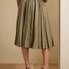 Olive Kadın Ralph Lauren Arnav Pileli Kırık-Twill Etekler Olive Kadın Ralph Lauren Arnav Pileli Kırık-Twill Etekler