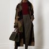 Olive Kadın Ralph Lauren Harmon Patchwork Shearling Montlar Olive Kadın Ralph Lauren Harmon Patchwork Shearling Montlar
