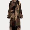 Olive Kadın Ralph Lauren Harmon Patchwork Shearling Montlar Olive Kadın Ralph Lauren Harmon Patchwork Shearling Montlar