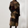 Olive Kadın Ralph Lauren Harmon Patchwork Shearling Montlar Olive Kadın Ralph Lauren Harmon Patchwork Shearling Montlar