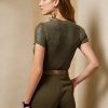 Olive Kadın Ralph Lauren Lake İpek Kısa Kollu Kazaklar Olive Kadın Ralph Lauren Lake İpek Kısa Kollu Kazaklar