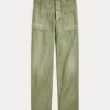 Olive Kadın Ralph Lauren Pamuklu Saten Pantolon