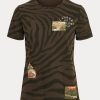 Olive Kadın Ralph Lauren Zebra Baskılı Jersey Tişörtleri Olive Kadın Ralph Lauren Zebra Baskılı Jersey Tişörtleri