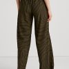 Olive Kadın Ralph Lauren Zebra Desenli Krep Geniş Paça Pantolon