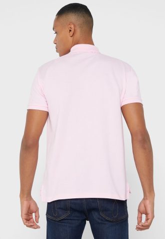 Pembe Erkek Ralph Lauren Essential Slim Fit Polo Gömlekler