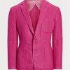 Pembe Erkek Ralph Lauren Kent Sepet Örgü Keten İpek Spor Blazer Pembe Erkek Ralph Lauren Kent Sepet Örgü Keten İpek Spor Blazer