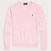 Pembe Erkek Ralph Lauren Slim Fit Dokulu Pamuklu Kazak Pembe Erkek Ralph Lauren Slim Fit Dokulu Pamuklu Kazak