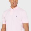 Pembe Erkek Ralph Lauren Temel Polo Tişörtleri Pembe Erkek Ralph Lauren Temel Polo Tişörtleri