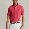 Pembe Erkek Ralph Lauren Özel Slim Fit File Polo Tişörtler Pembe Erkek Ralph Lauren Özel Slim Fit File Polo Tişörtler