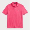 Pembe Erkek Ralph Lauren Özel Slim Fit File Polo Tişörtler Pembe Erkek Ralph Lauren Özel Slim Fit File Polo Tişörtler
