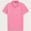 Pembe Erkek Ralph Lauren Özel Slim Fit File Polo Tişörtler Pembe Erkek Ralph Lauren Özel Slim Fit File Polo Tişörtler