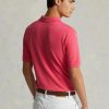 Pembe Erkek Ralph Lauren Özel Slim Fit File Polo Tişörtler Pembe Erkek Ralph Lauren Özel Slim Fit File Polo Tişörtler